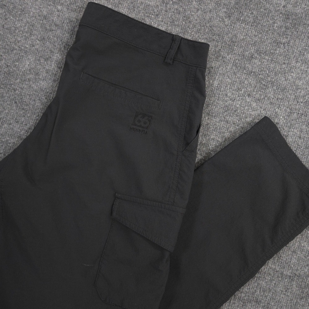 66°North Reykjavík Pants Mens L (34X31) Black Cargo Outdoor Performance Casual